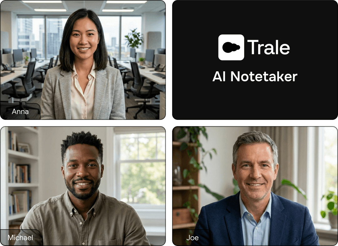 Video call with Trale AI Notetaker